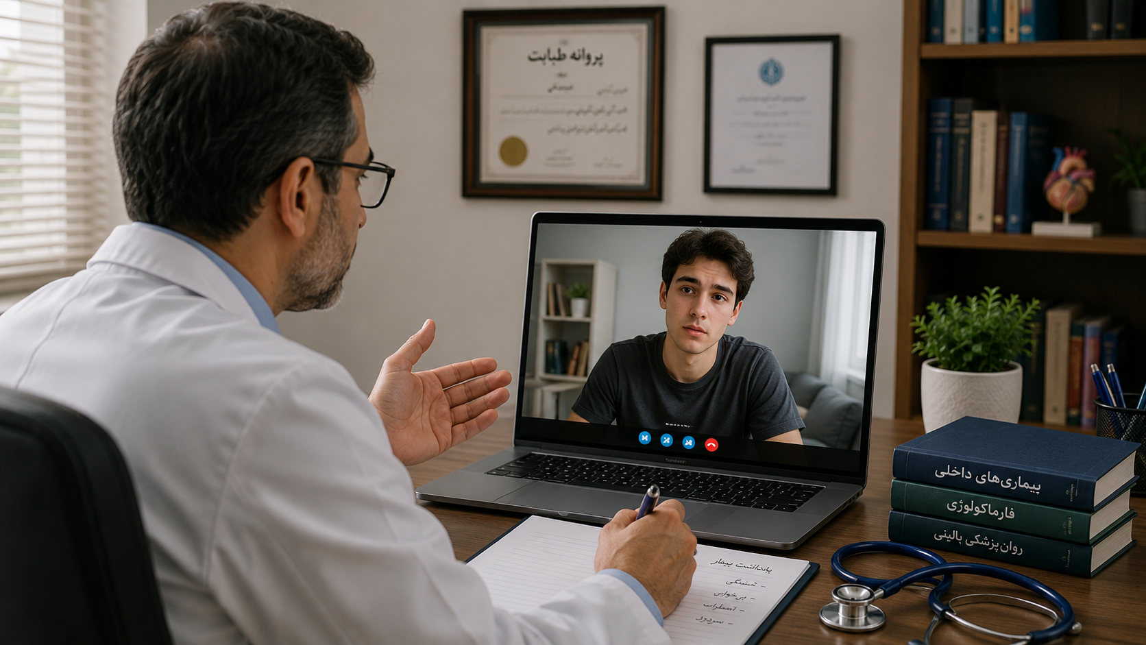 مشاوره پزشکی آنلاین برای علائم خفیف و پیگیری درمان